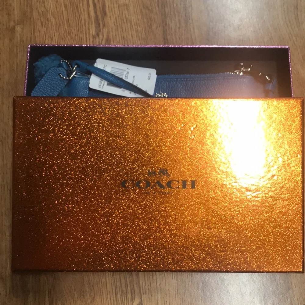 Coach Small Shearling Wristlet NEW